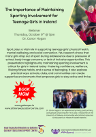 The Importance of Maintaining Sporting Involvement for Teenage Girls in Ireland