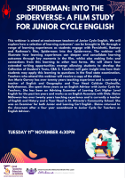 Spiderman into Spiderverse: A film study for Junior Cycle