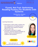 Fluent, Not Fast: Rethinking Reading Fluency for Students with Dyslexia