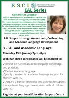 ESCI: EAL and Academic Language