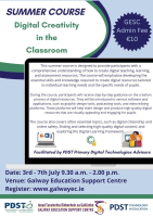 Summer Course 2023_PDST TiE Digital Creativity in the Classroom