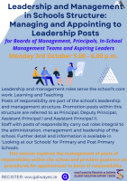 Leadership and Management in Schools Structure