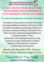 Face to Face: Child Protection - Roles and Responsiblities of Primary & Post Primary School Teachers