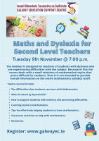 Maths and Dyslexia for Second-level Teachers