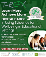 TREX Digital Badge - USING EVIDENCE FOR WELLBEING IN EDUCATIONAL SETTINGS