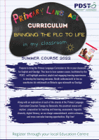 Summer Course:  PDST - Primary Language Curriculum - Bring PLC to Life in My Classroom [876]